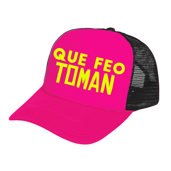 Gorra Neón Personalizada con Frase Que feo toman - BodaGorra Monterrey