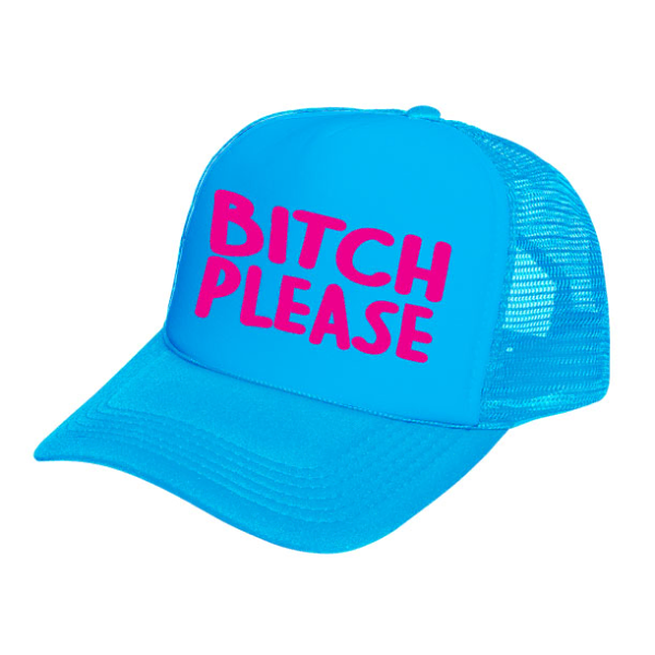 Gorra Neón Personalizada con Frase Bitch Please - BodaGorra Monterrey