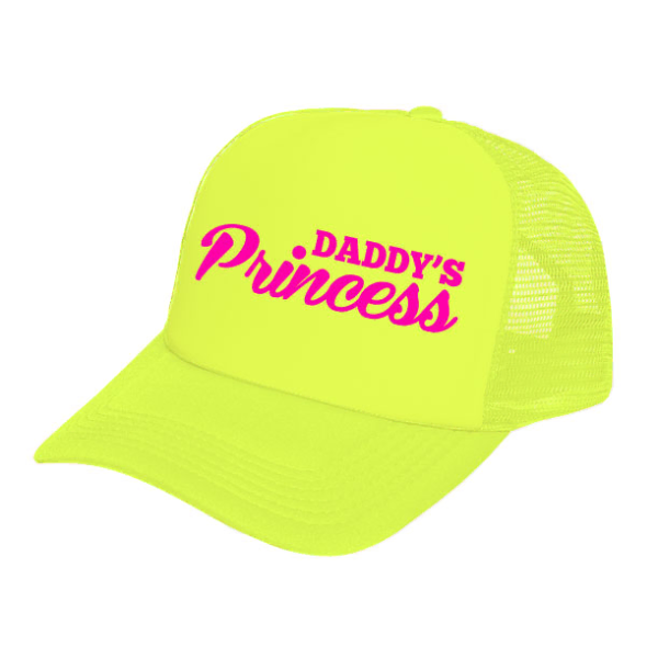 Gorra Neón Personalizada con Frase Daddy Princess - BodaGorra Monterrey